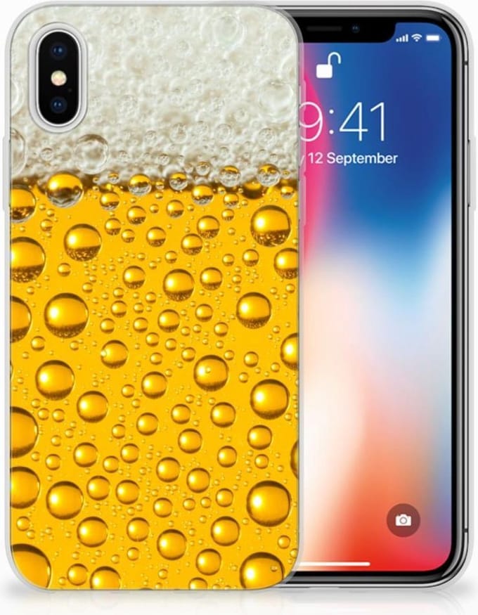 Apple iPhone X | Xs Siliconen Case Bier