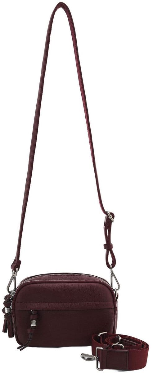 FREDsBRUDER schoudertas My Bestie Camera Bag Dark Red donkerrood