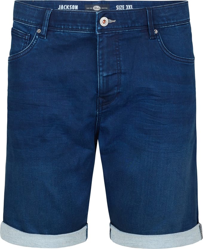 Petrol Industries - Heren Plus Size Jackson Stretch Denim Short Jetty - Blauw - Maat 5XL