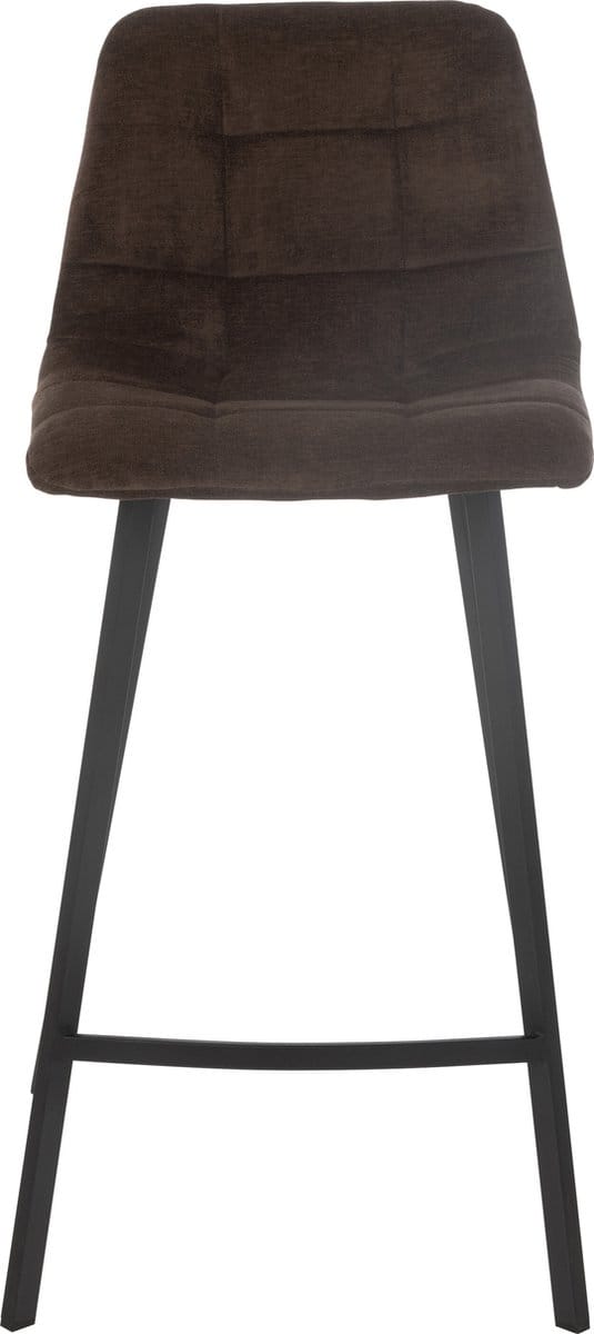 J-Line barstoel Kent - metaal/polyester - bruin