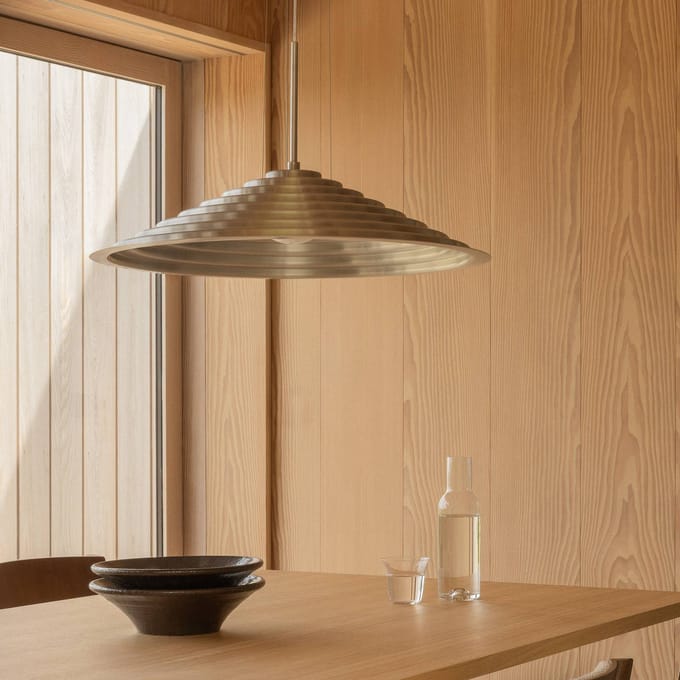 Audo Copenhagen Audo LED hanglamp Chancery, Ø 75 cm, aluminiumkleurig