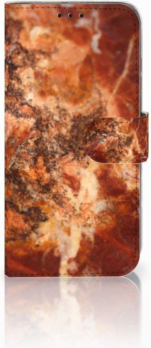 Boekhoesje voor Honor 10 Lite Bookcase Marmer Bruin