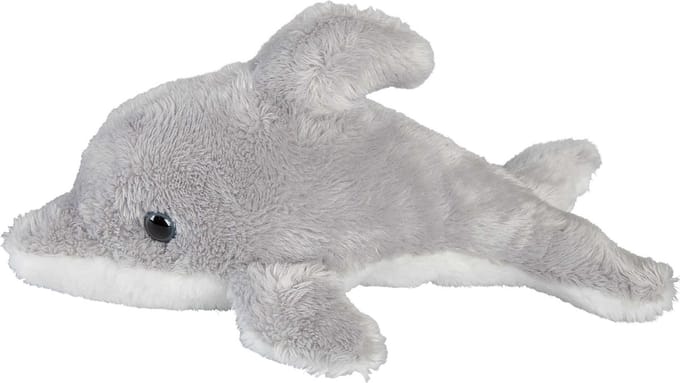 Ravensden Pluche dolfijn - knuffel dolfijn - 15 cm - zeedieren knuffel