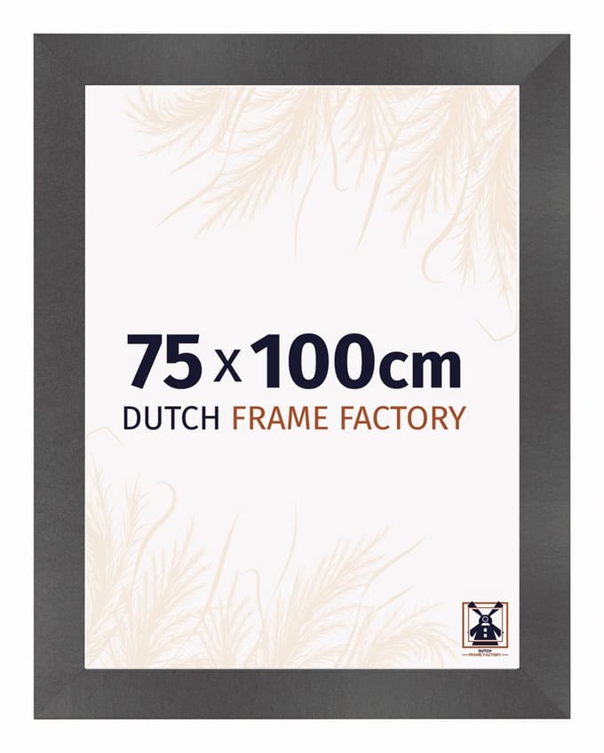 Fotolijst 75x100 cm - MDF - Zwart Mat - Praag
