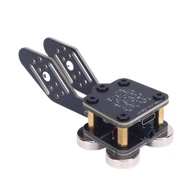 CW Keyer Automatische Trainer PCB 4 Nd Magneetvoeten Dubbele Peddel Automatische Morsecode Sleutel black