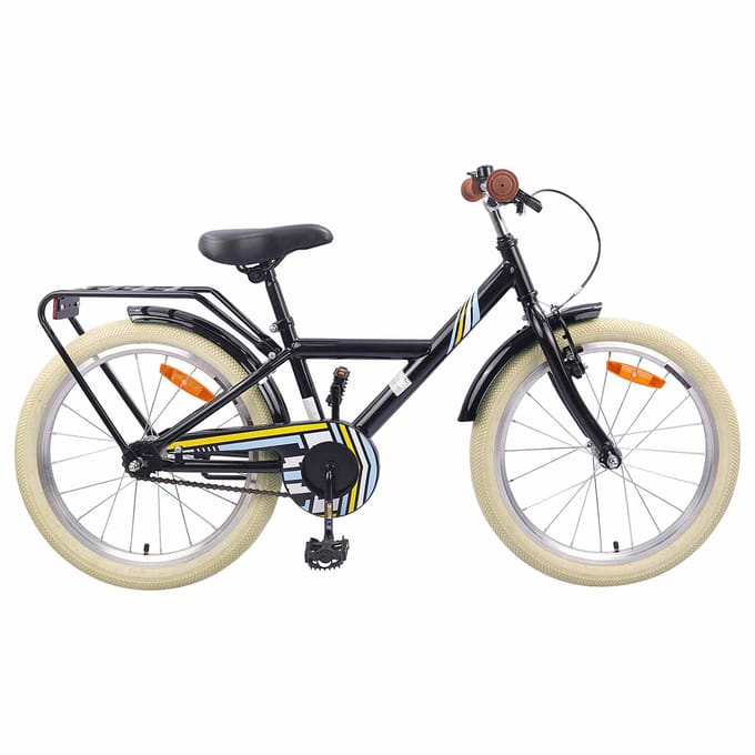 vidaXL - Kinderfiets - 18 - Inch - voor - 5-7 - jaar - oud - Zwart