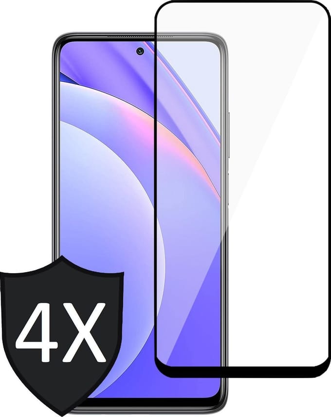 Screenprotector geschikt voor Xiaomi Mi 10T Lite - Full Screen Protector - 4 Stuks
