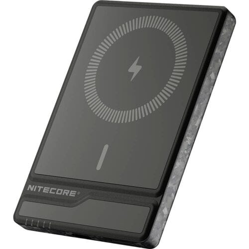 NiteCore NW5000 Powerbank 5000 mAh Qi Wireless Charging Li-ion USB-C Zwart Statusweergave
