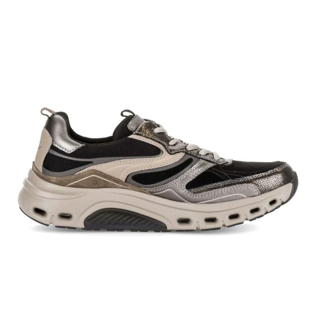 Gabor rollingsoft sensitive 0302.01.001 - dames rollende wandelsneaker - Zwart - maat 40 (EU) 6.5 (UK)