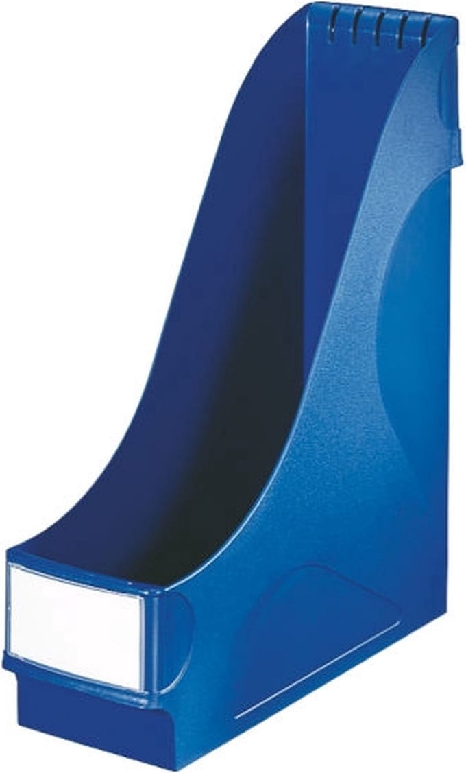 Tijdschriftencassette leitz extra breed blauw | 8 stuks