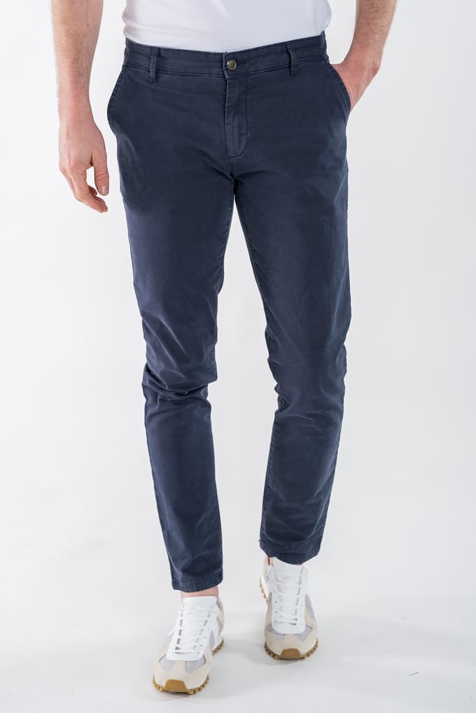 Presly & Sun - Heren Jeans Samuel Chino - Blauw - Maat 33/34