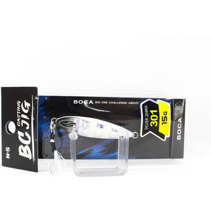 NS Black Hole Metal Jig Boca 15 grammes 301 Silver Zebra (6967)