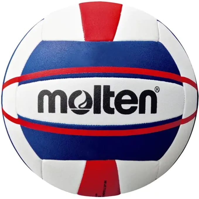 Molten V5b1500 Beachvolleybal - Rood / Blauw / Wit | Maat: 5