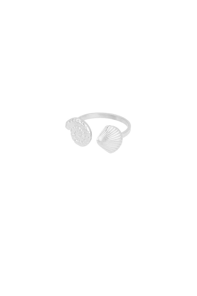 Bijoutheek Ring (Sieraad) Beach Vibe Schelp One Size Zilver