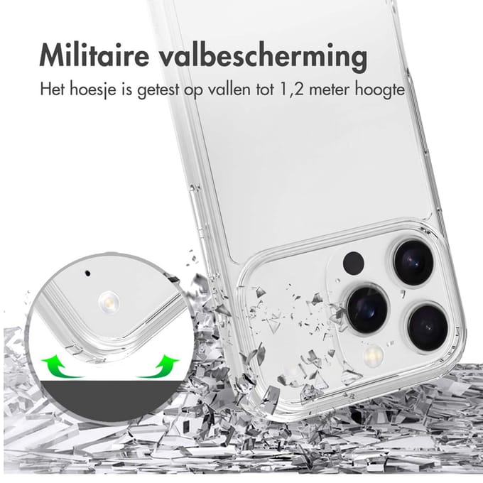 Accezz Hoesje - Geschikt voor Apple iPhone 17 Pro - Xtreme Impact Backcover 2.0 - Transparant