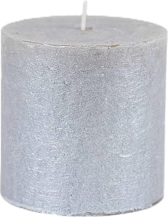 Rasteli Luz Your Senses Stomp Kaars Zwart-Black Silver D 9 cm H 9 cm