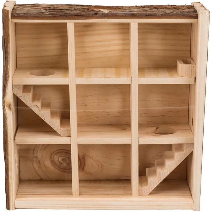 Trixie Natuurlijk Houten Speeltoren voor Muizen & Hamsters