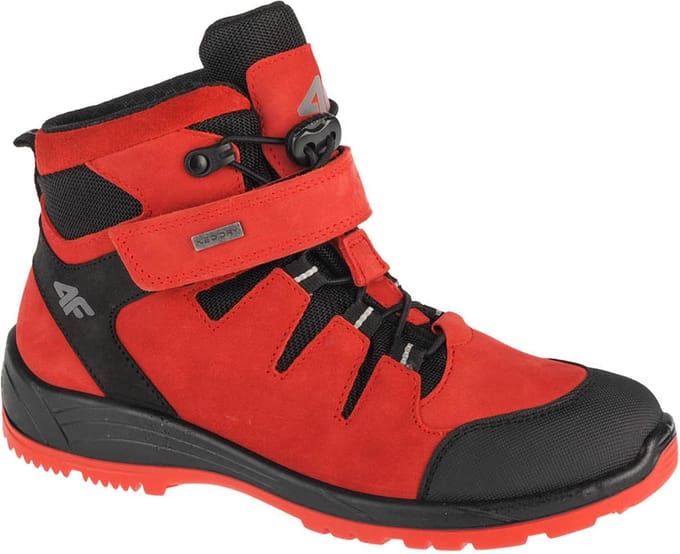 4F Junior Trek, voor een jongen, Rood, Trekkingschoenen, maat: 34