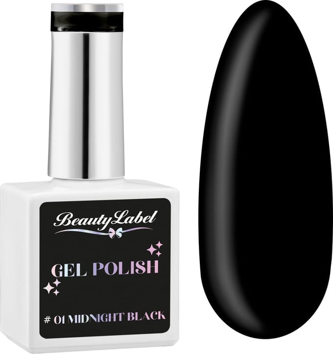 Beauty Label - Gelpolish 15ml - #01 Midnight Black