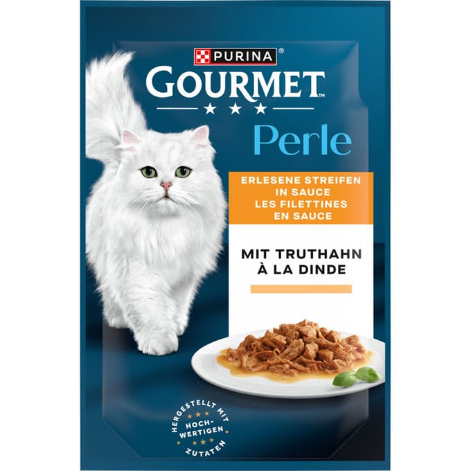 50% Korting! 2 x 26 x 85 g Gourmet Perle natvoer voor katten 52 x 85 g  - Kalkoen 2 x (26 x 85 g)