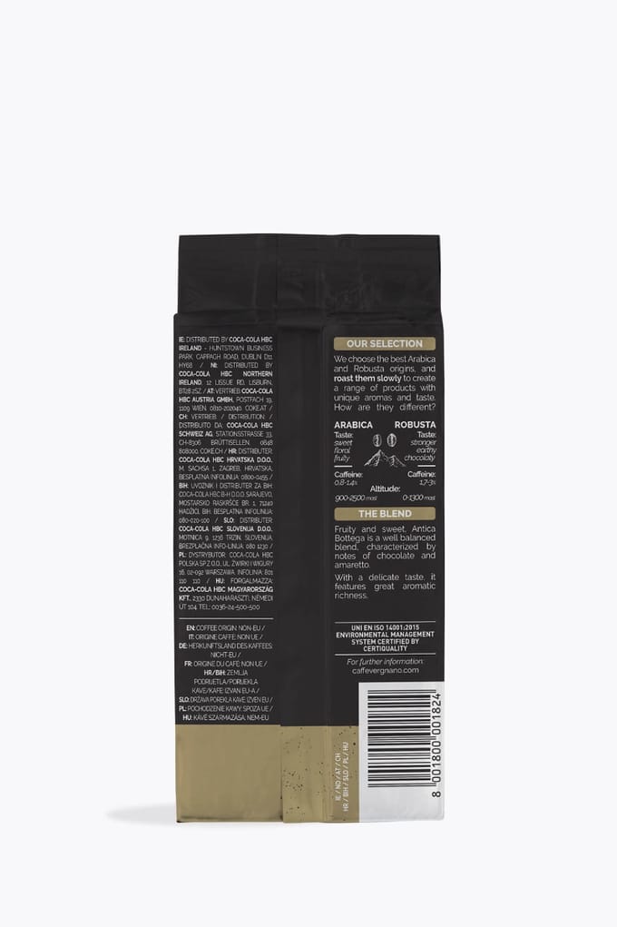 Caffè Vergnano Caffé Vergnano Antica Bottega gemalen 250g