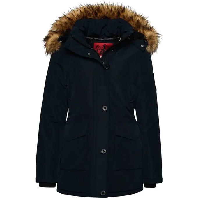 Superdry - Everest parka met capuchon van imitatiebont - Dames - Gewatteerde jassen