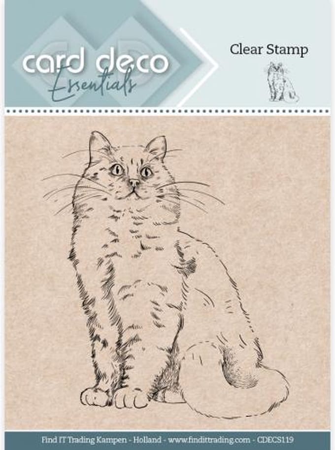 Card Deco Essentials Clear Stamps - Cat