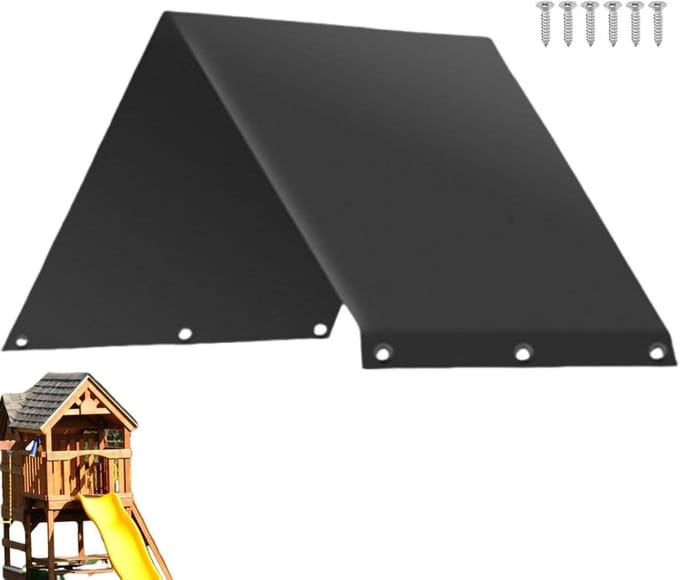 Speeltuin Overkapping - Schommelhoes Waterdicht - Bescherming Buiten - UV Reflecterende Coating - 132x228 cm - Zwart