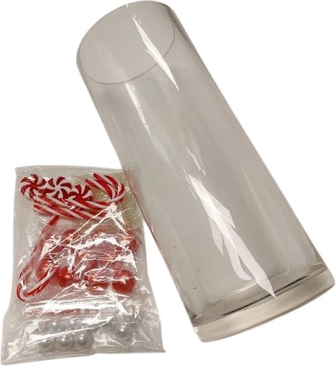 Vaas met waterparels en Candy h25cm