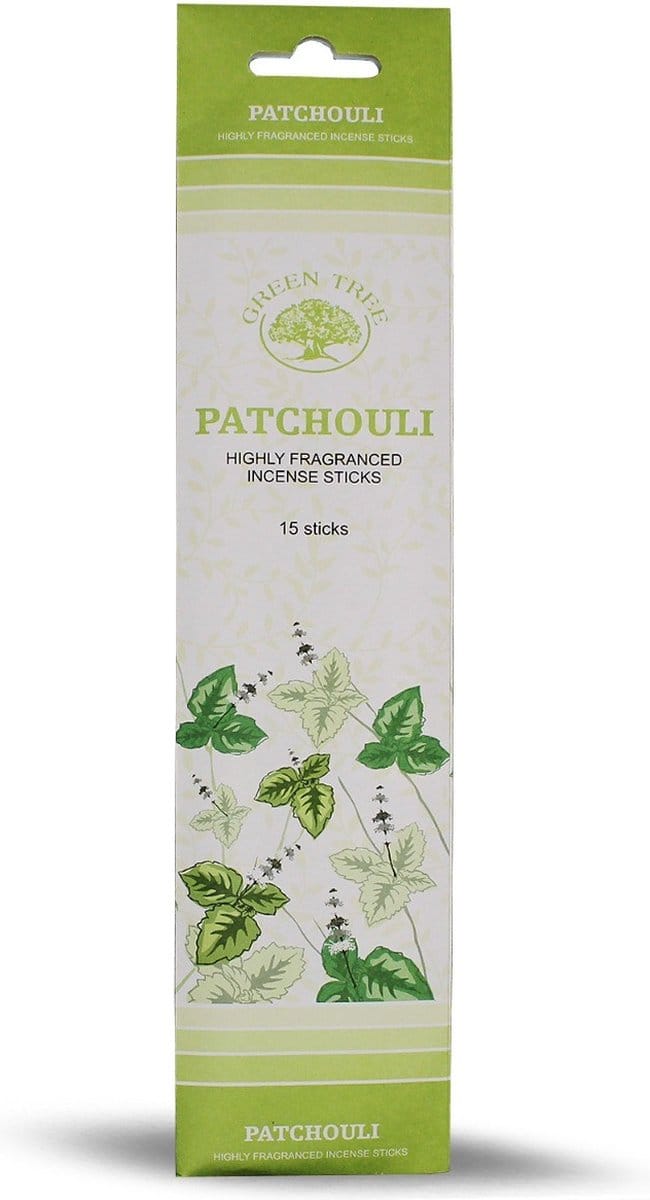 Green Tree - Wierook - Wierookstokjes - Wierooksticks - Incense sticks - Patchouli - 2 Pakjes