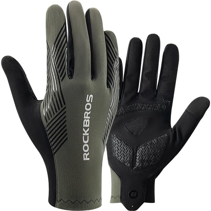 Rockbros cycling gloves spring/summer/autumn full size: XXL - green