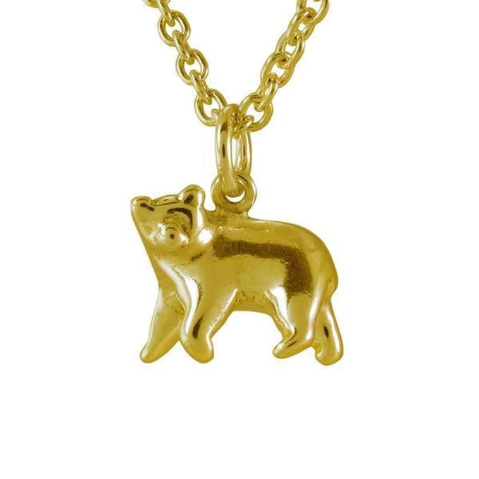 AuBor ®. Hanger. Goud. De beer.