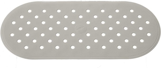 Badmat Grijs 36x80 cm - Antislip, Duurzaam en Ondersteunend voor Bad en Douche