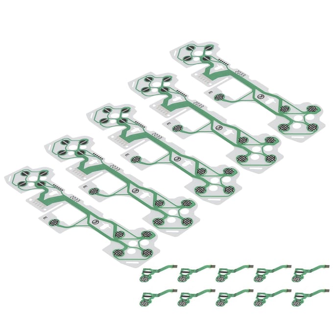 5 Sets Flexibele Platte Kabel FPC Flexibele Kabel Vervangingsonderdeel Accessoire voor PS5 Gamepad Handvat white