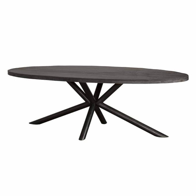 Tower Living - Selva eettafel ovaal - 200 cm - zwart