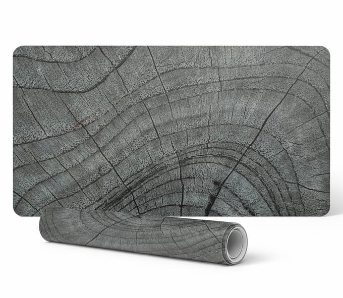 Antislip beschermmat voor op het bureau met houtnerfpatroon 90x45 cm