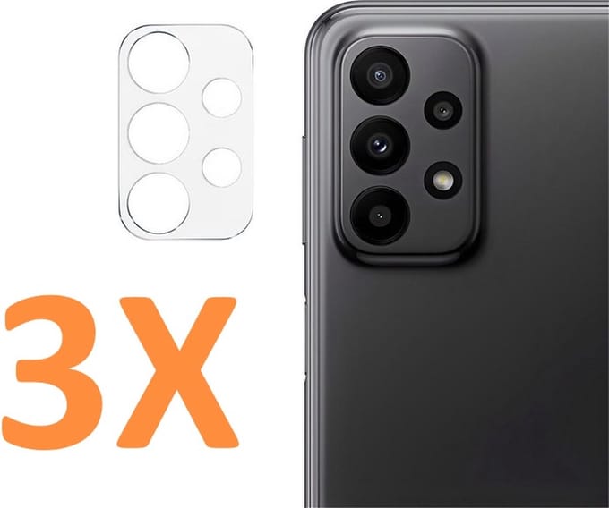 Camera Lens Glass Protector - beschermer Geschikt voor: Samsung Galaxy A33 4G & 5G - Transparant 3x
