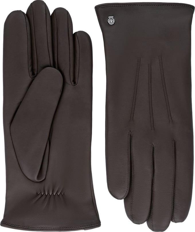 Roeckl Riga Leren Heren Handschoenen Maat 9 - Coffee