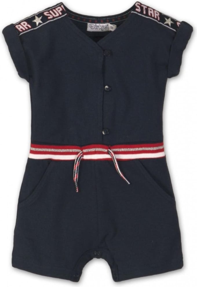 Dirkje Superstar jumpsuit navy  maat 62