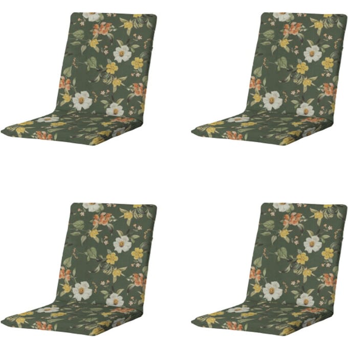 Madison - Stapelstoelkussen Julliete - Multikleur - 97x49x5cm - Set van 4
