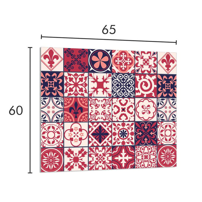 TMK ArtDeko - Mozaïek Glasplaat - 65x60 cm - Multifunctioneel - Ongedecoreerd