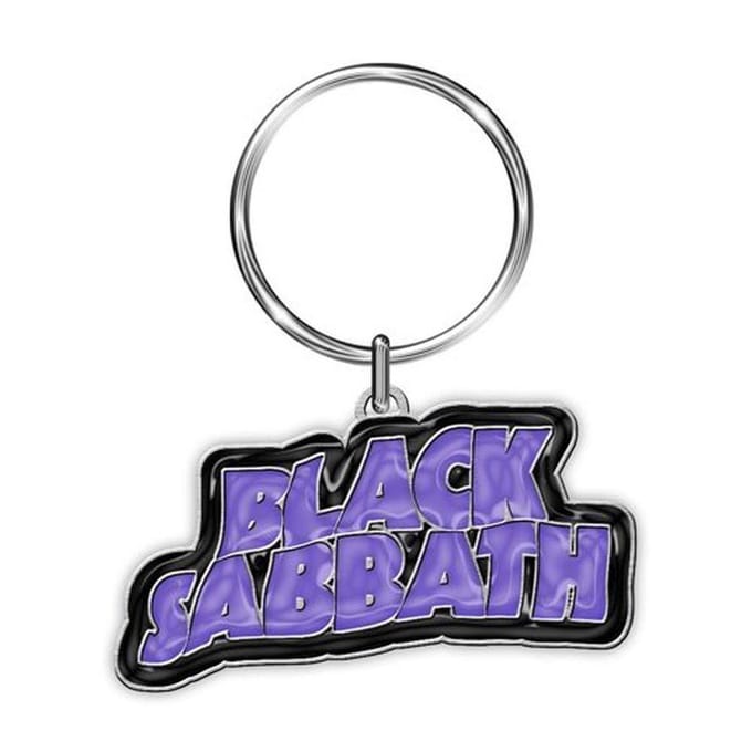 Black Sabbath - Logo Sleutelhanger - Paars