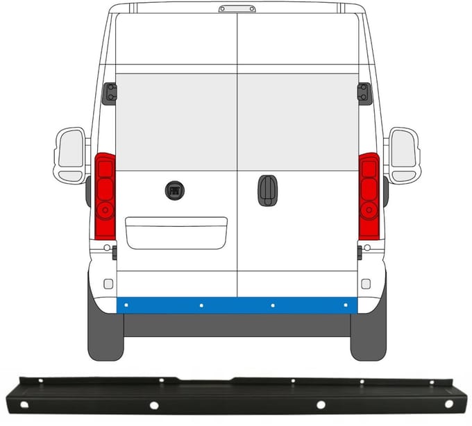 Achterbumper PDC voor Fiat Ducato 2018-