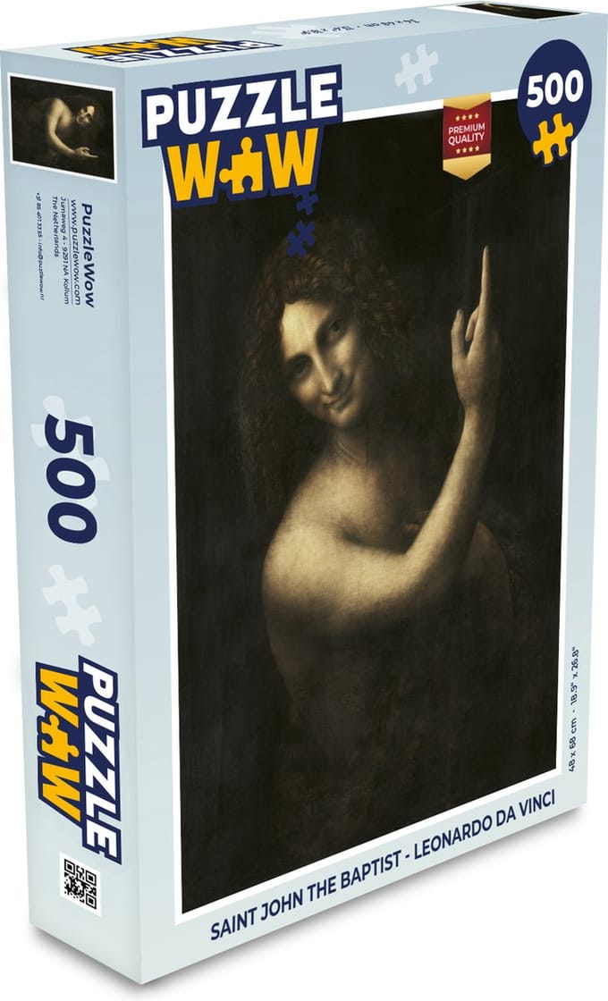 Puzzel Saint John the baptist - Leonardo Da Vinci - Legpuzzel - Puzzel 500 stukjes