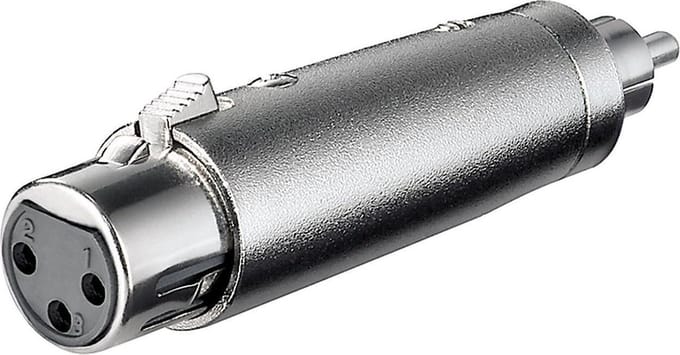 XLR (v) - RCA (m) adapter