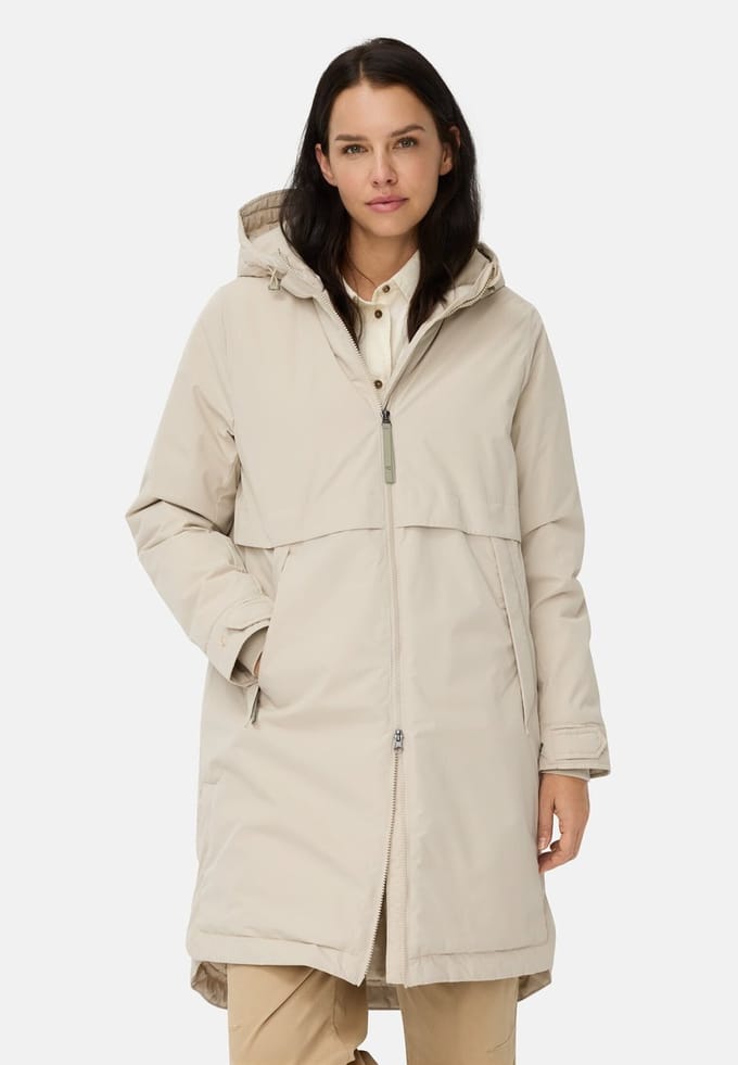 camel active Winterparka met capuchon - Maat womenswear-48 - Eik