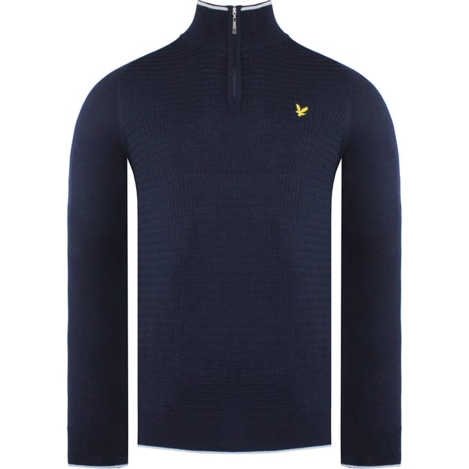 Lyle & Scott Merino Golf Heren Navy Trui