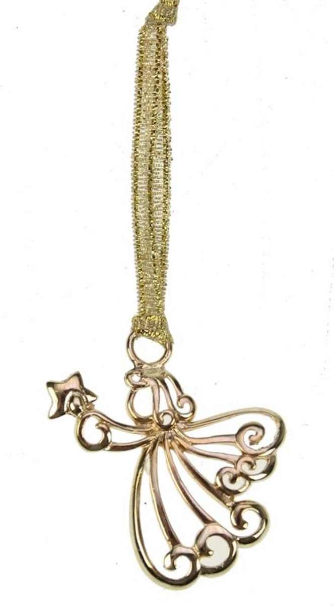 Hanger Engel goudkleurig 3x0,8x3,5cm
