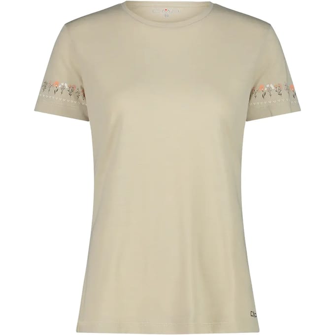 Dames T-shirt met ronde hals van merinowol CMP