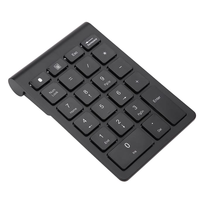 Zwart 22 Toetsen Mini Numpad Draadloos Bluetooth Numeriek Toetsenbord Voor OS X PC